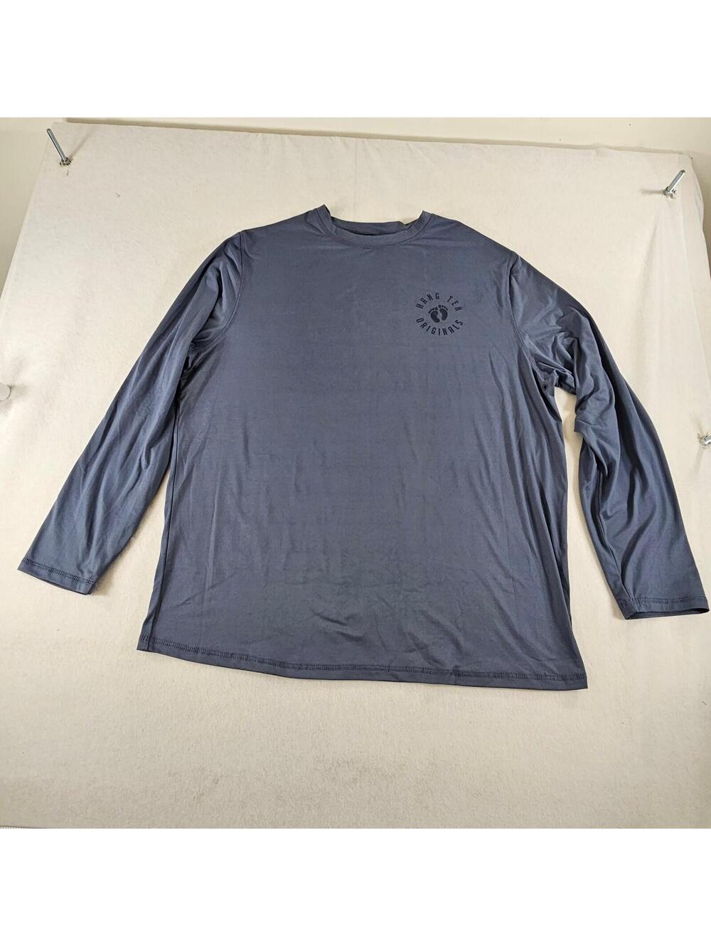 Hang Ten Long Sleeve Performance Shirt XL Gray UPF 50 Fishing NWOT